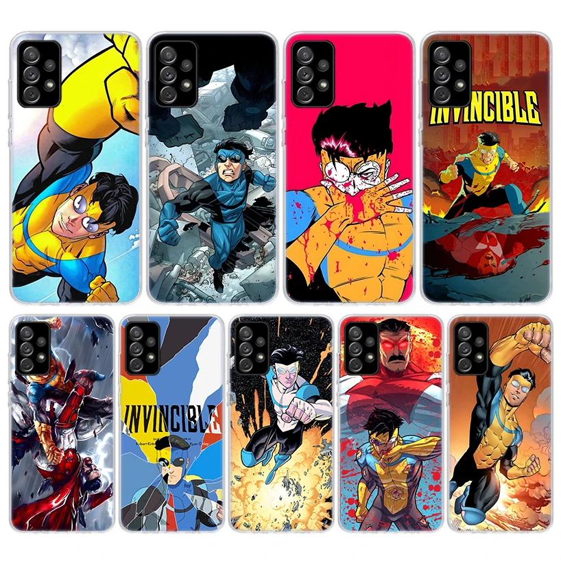 Cool i-invencible funda de teléfono de silicona para Samsung Galaxy A52 A51 A50S A42 A32 A22 A12 A02S A30S A20S A10S A41 A31 A21S A40 A30 A7