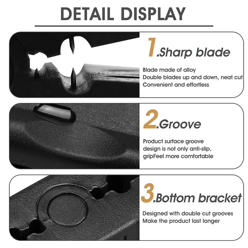 FTTH-Herramienta de fibra óptica, pelacables de fibra óptica, pelacables de 1,5-1,9mm/2,0-2,4mm/2,5-2,9mm/3,0-3,0mm - imagen 5