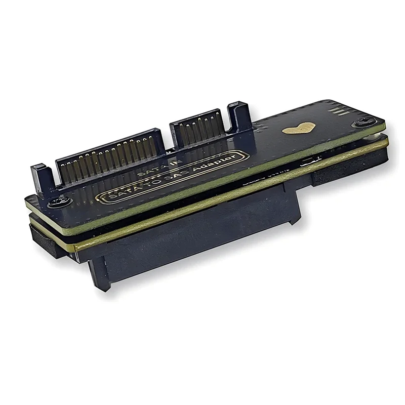 Adaptador SATA (7 +15) 22 pines macho a SAS 29 pines hembra 6G escritorio SATA a SAS convertidor tarjeta de expansión soporte 2,5 "3,5" SAS HDD - imagen 2