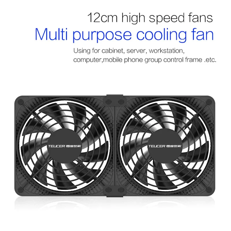 Ventilador TEUCER 120mm – 3000 RPM Alta Potencia Refrigeración - imagen 4