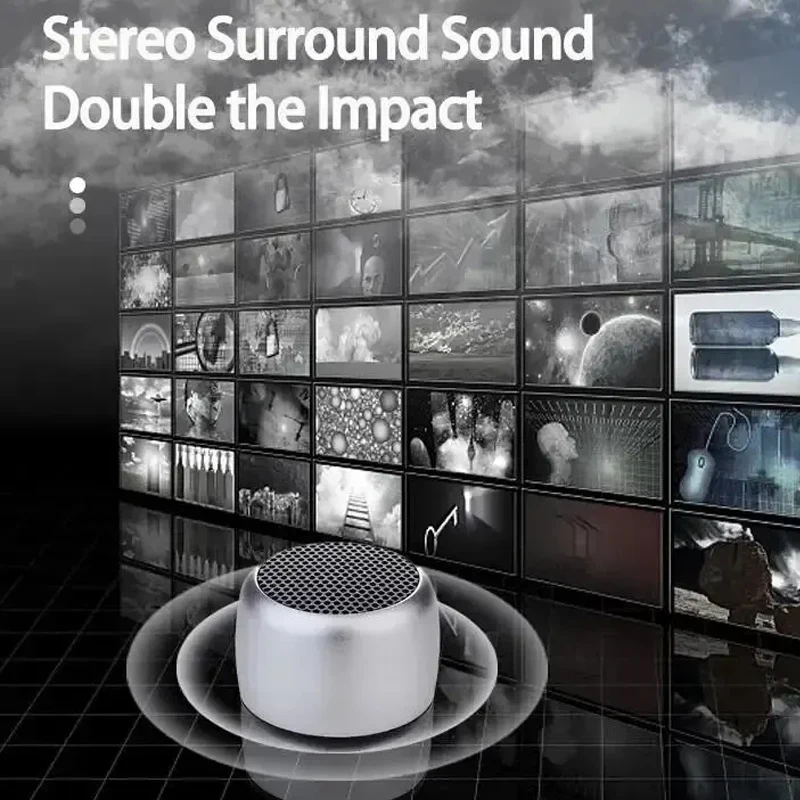 VIKEFON M1 Altavoz Bluetooth portátil música estéreo envolvente Mini USB altavoz Subwoofer para exteriores reproductor de Audio altavoz micrófono - imagen 2