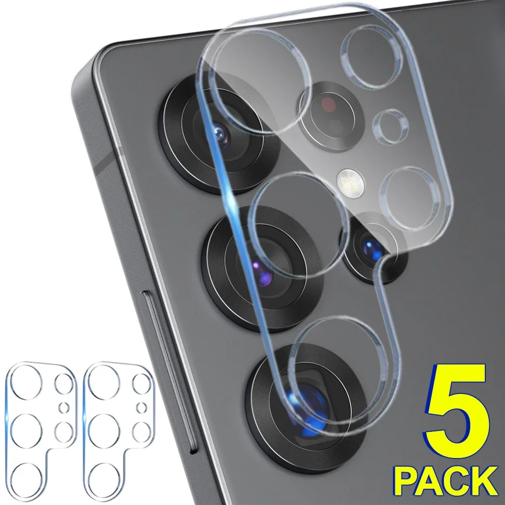 Protectores de lentes de cámara de vidrio templado para Samsung Galaxy S25/S25 Plus/S25 Ultra HD, películas transparentes para Samsung, 1-5 uds.