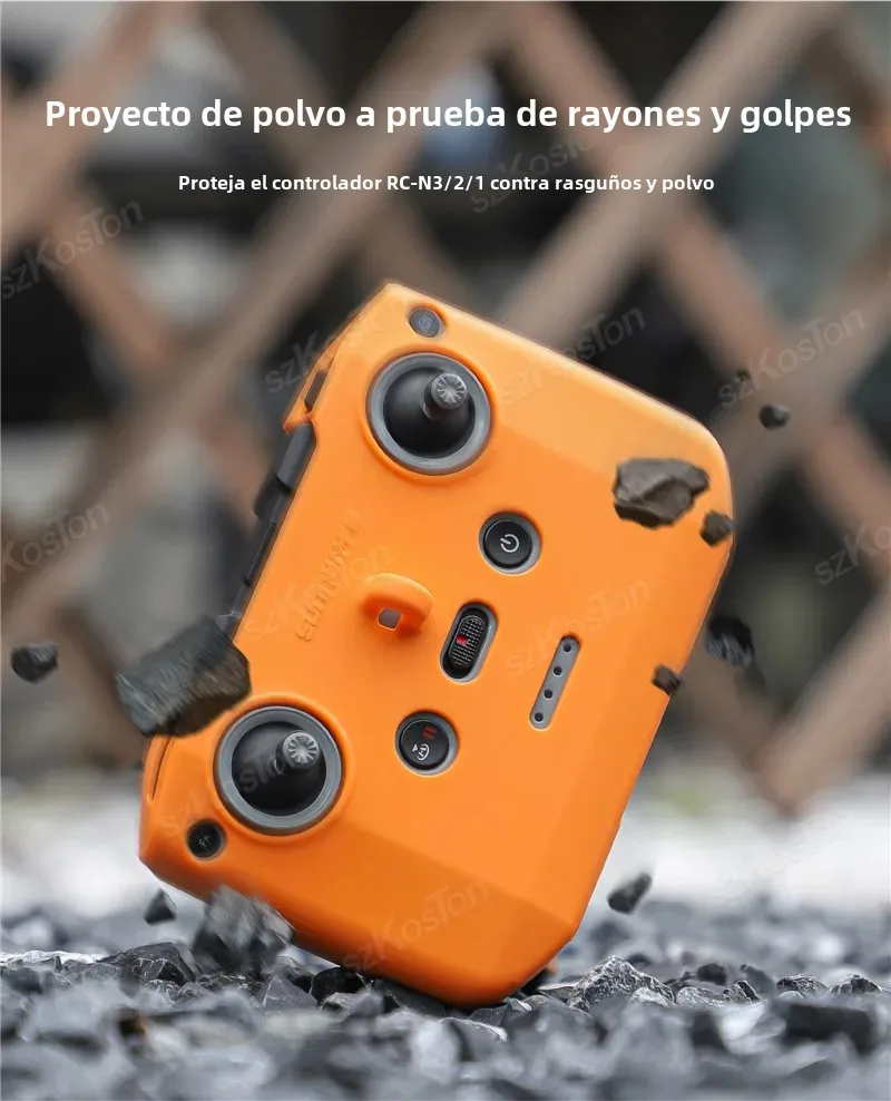 Funda de silicona para DJI RC N3/N2/N1, cubierta protectora a prueba de polvo, correa para DJI Neo/Air 3S/Mini 4 Pro/Mini 4K, accesorios para drones - imagen 3