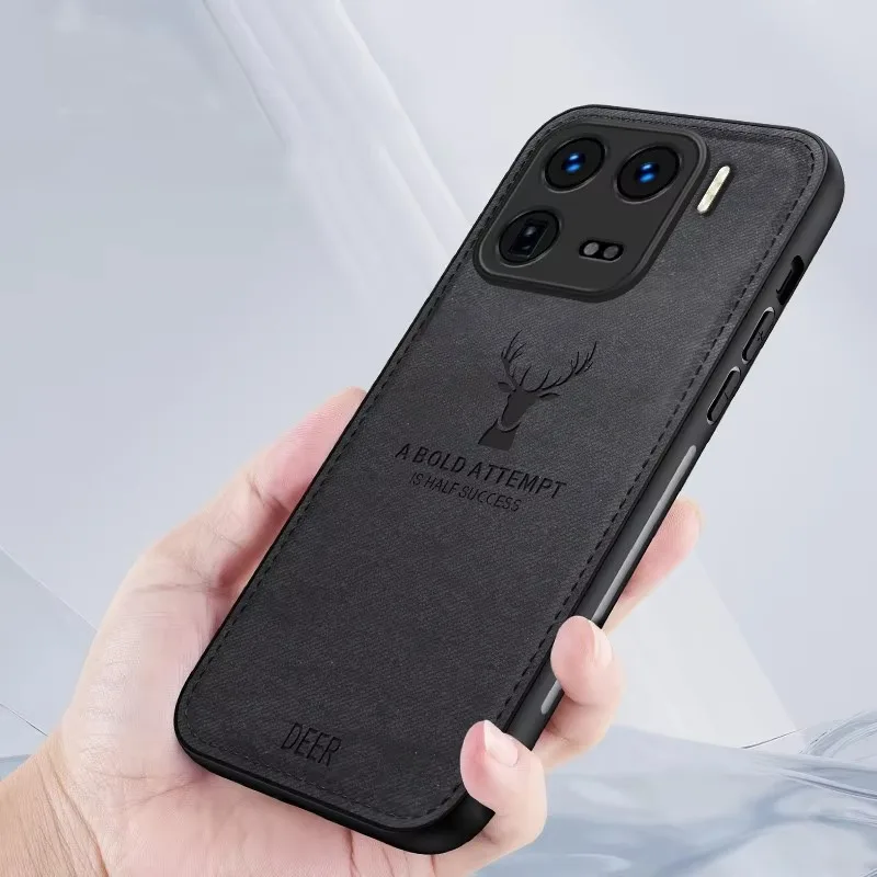 Funda de protección completa de cuero de tela de ciervo para Xiaomi 14 14T 13 funda de teléfono Ultra a prueba de golpes - imagen 4
