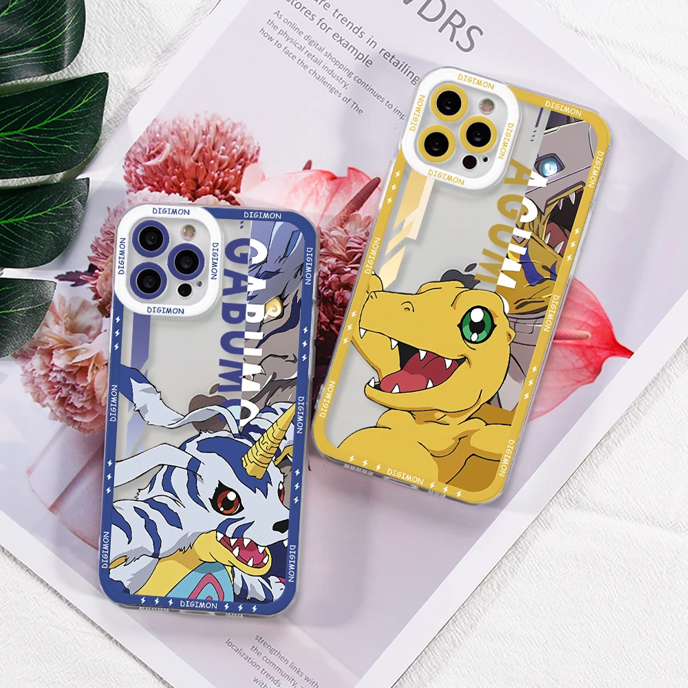 Funda de teléfono Anime Digimon Adventure para Samsung Galaxy A71, A55, A54, A53, A52, A51, A34, A33, A32, A23, A14, A13, A12, 4G, 5G, Capa transparente - imagen 5