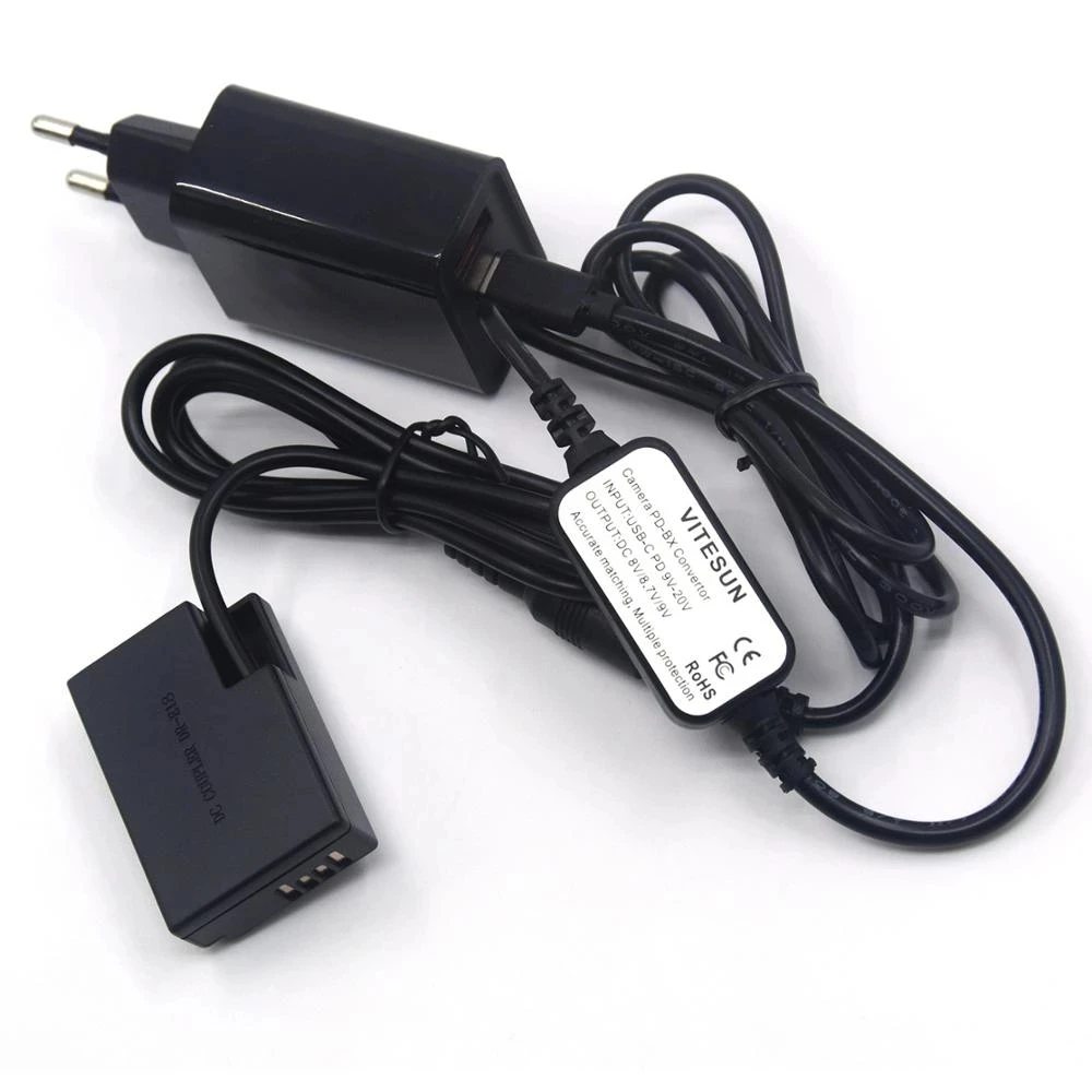Batería ficticia de DR-E18, Cable de Banco de energía USB tipo C de LP-E17, cargador PD para Canon 750D, 760D, T6S, 77D, 800D, 850D, Rebel, SL2, R10 - imagen 4