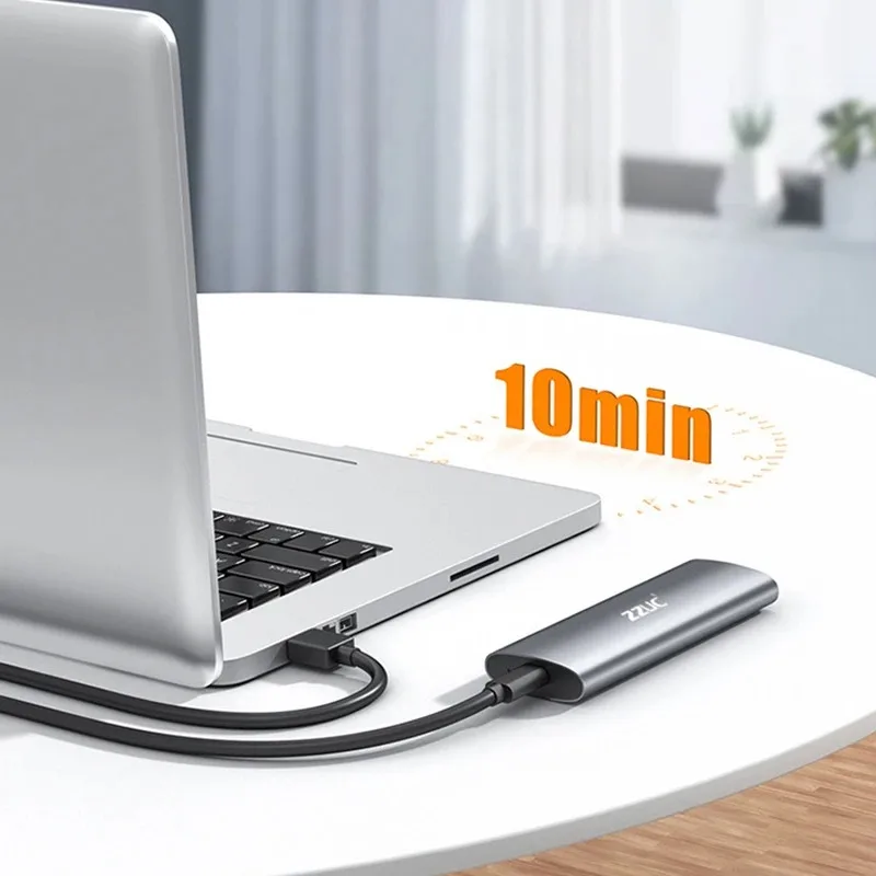 Accesorios para ordenador portátil UTHAI M6, adaptador NVMe/NGFF a SATA SSD de protocolo 3,1, herramienta tipo C, caja de disco duro de aleación de aluminio M.2 gratis - imagen 5