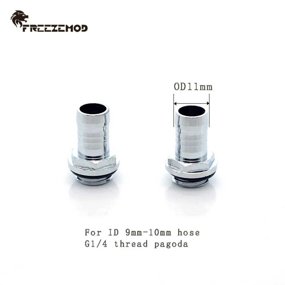 FREEZEMOD-ajuste de Pagoda fino OD5.5/7,6/9,3/11mm, tubo suave de compresión G1/4, manguera de torsión de PVC de 4-5mm, Enfriador de agua, BT-2LY para jugadores - imagen 5