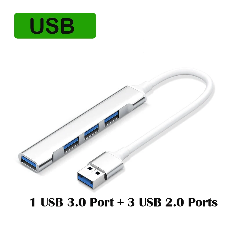 4 silver usb