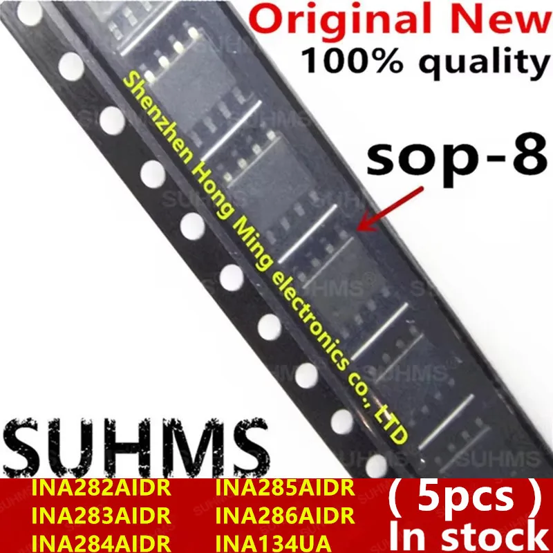 (5 piezas) 100% nuevo INA282AIDR INA283AIDR INA284AIDR INA285AIDR INA286AIDR I282A I283A I284A I285A I286A INA134UA INA134 134UA sop8