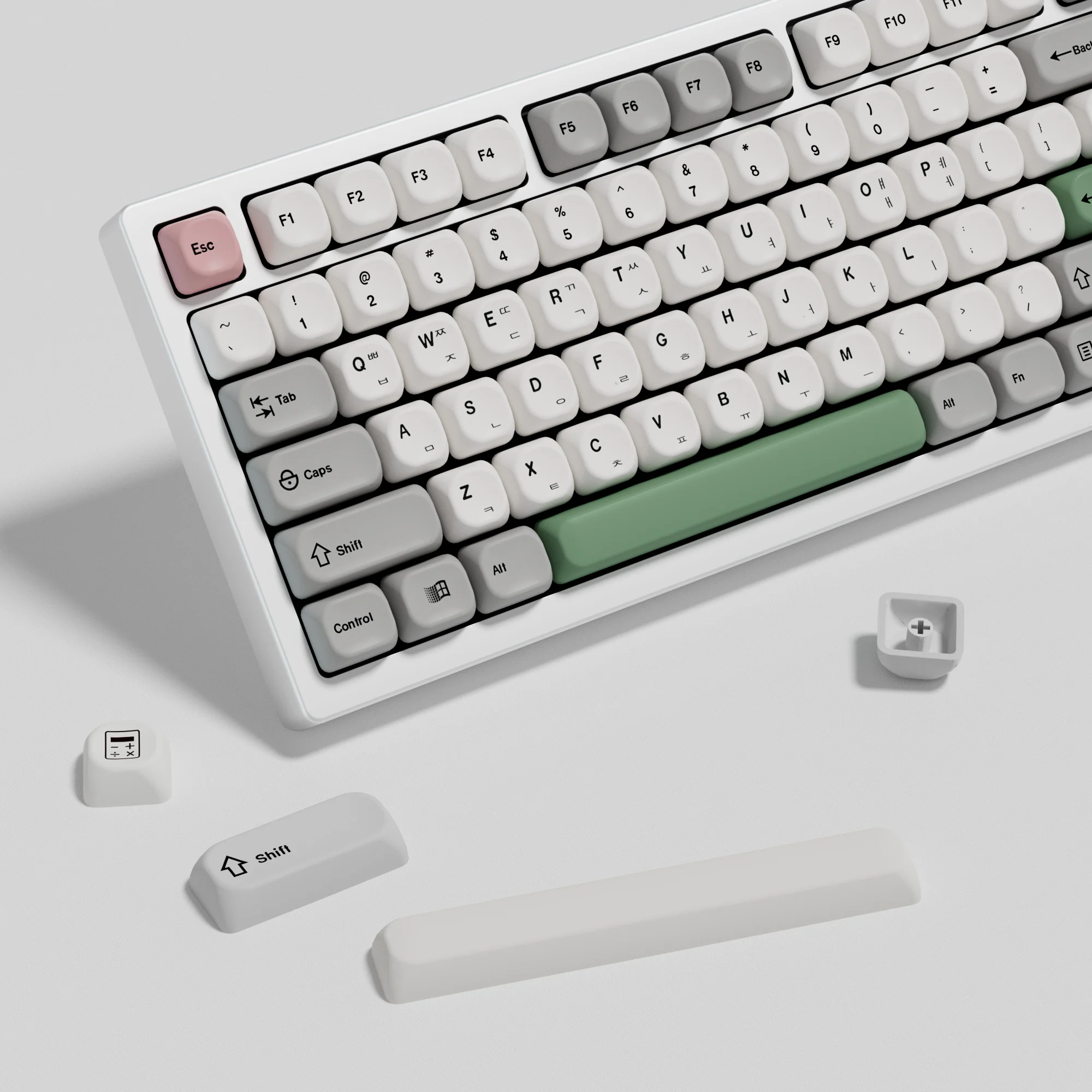 KBDiy-teclas coreanas GMK 9009 PBT, teclas Retro, perfil KOA ISO MAC 7U, 138 teclas para juegos personalizados, juego de teclas de teclado mecánico - imagen 4