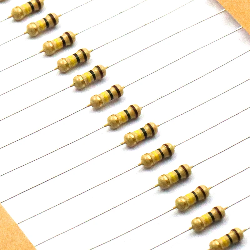 100pcs 1/4W Carbon Film Resistor 100Ω~220KΩ 5% Resistance 100 120 300 330 1K 1.5K 2.2K 3.3K 10K  20K 100K 150K 220K Ohm - imagen 4