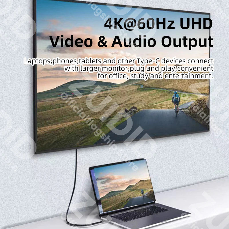 Cable USB-C 100W 5A Carga Rápida y Vídeo 4K 60Hz - imagen 2