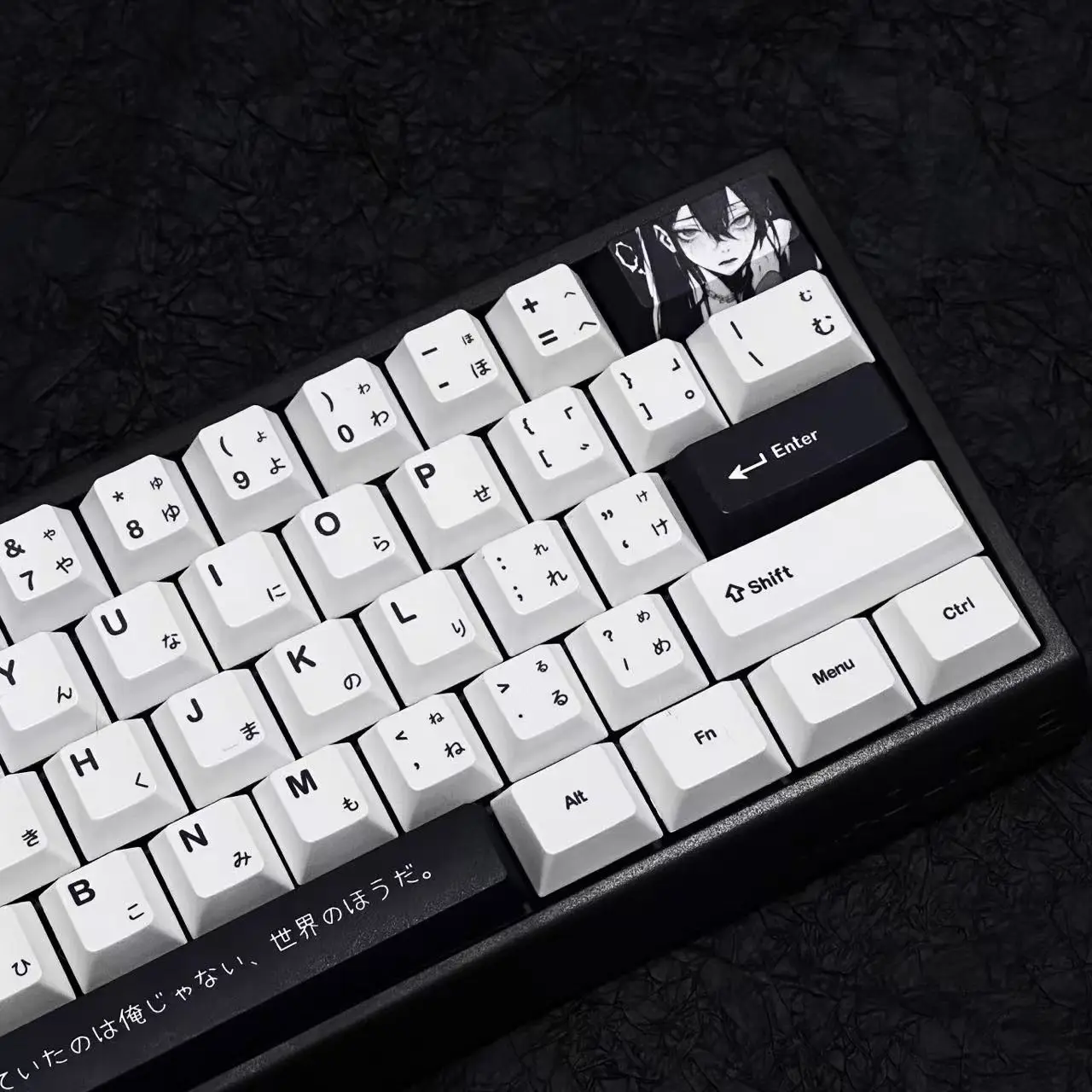 Teclas de Anime de 132 teclas, teclas japonesas, teclas Pbt, personalidad Cherry PBT para teclado mecánico 66/68/86/96/98/104 - imagen 3