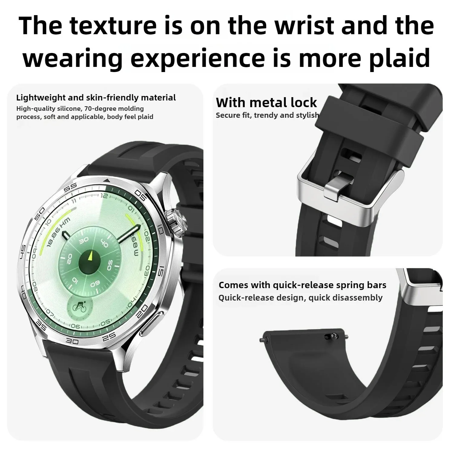 Correa de silicona de 22mm para reloj Realme 5, correa deportiva para reloj Realme S2/S 2 2Pro/3 3Pro, correa de reloj para Zeblaze Vibe 8 7 7Pro/7 Lite - imagen 5