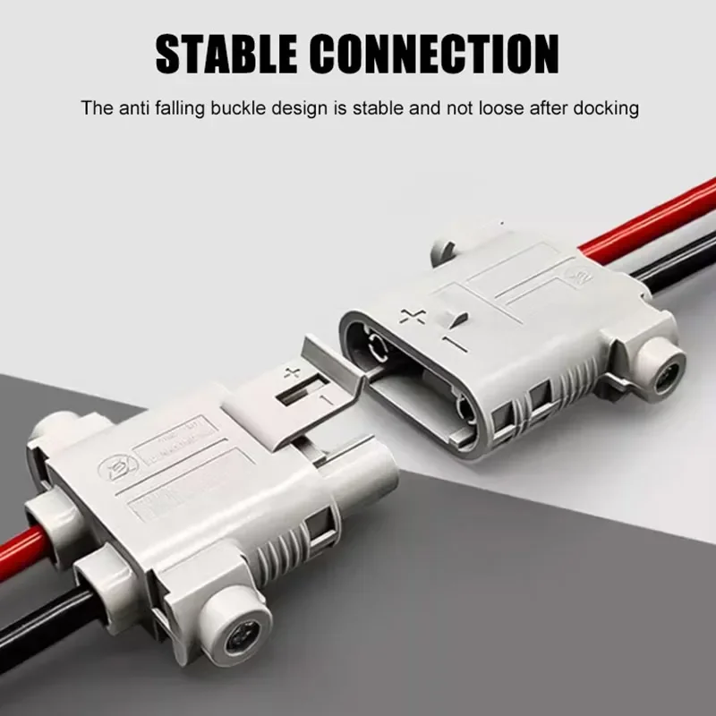 Conector macho hembra impermeable de 100A para estacionamiento, aire acondicionado, camión de alta corriente, enchufe de cabezal de alimentación de carga antidesprendimiento - imagen 4