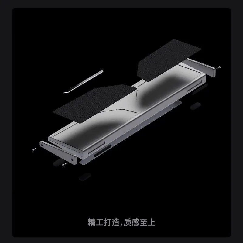 Herald-repos de muñeca de Metal para teclado de eje magnético, aleación de aluminio dividida, soporte de mano, ánodo, teclado antideslizante, accesorios de descanso Plam - imagen 5