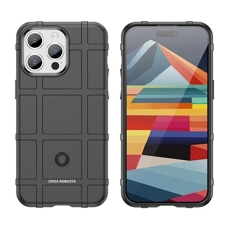 Funda a prueba de golpes de grado militar para iPhone 15, funda protectora resistente de TPU Compatible con iPhone 11/12/13/14 pro Max, Protector de teléfono - imagen 2