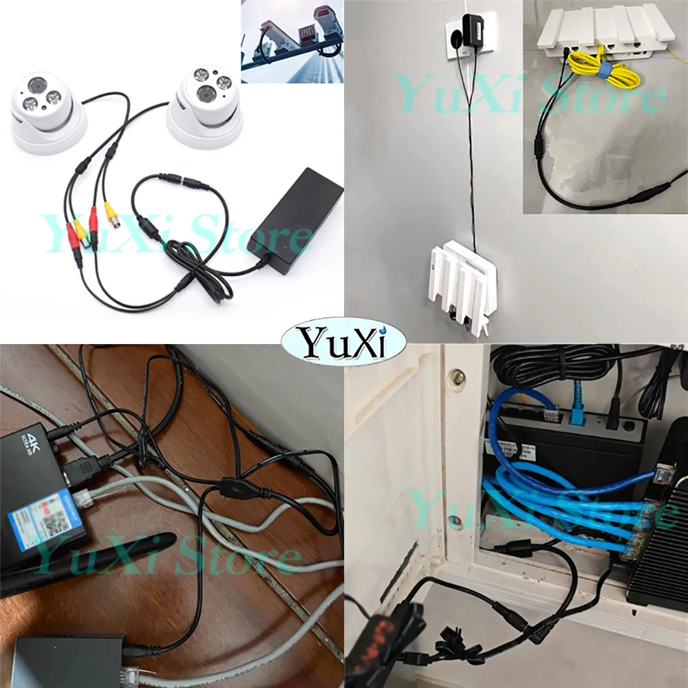 Cable divisor de corriente CC de 5,5x2,1mm, 5V, 12V, Cable conector adaptador de corriente para cámara CCTV, tira de luces LED de 1 a 2/3/4/5/8 vías, 1 ud. - imagen 5