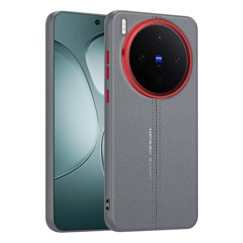 Funda de estilo Simple para VIVO X300 Pro, funda trasera de cuero PU con protección a prueba de golpes para teléfono VIVO X300 X200 Pro Mini X200Ultra
