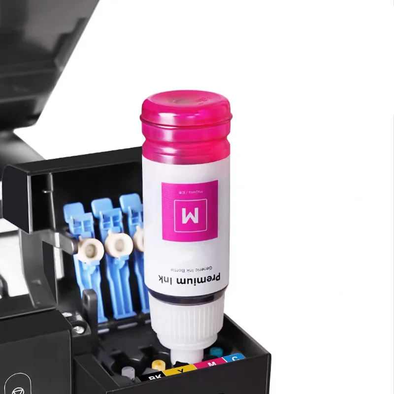 1 Juego de 6 colores 70ML 013 014 compatible con impresora Epson 011 012 114 115 552 L8160 L8050 L8168 L8180 L8188 ET-8500 ET-8550 - imagen 2