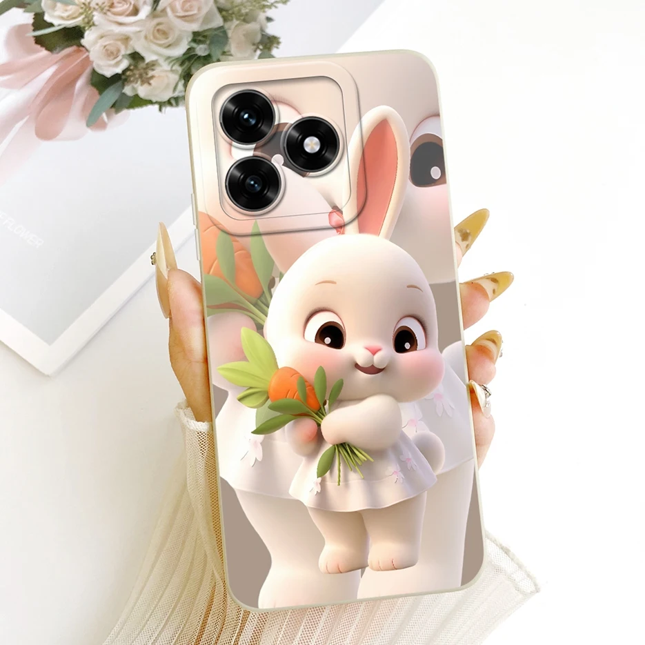 Para Honor X5C Plus funda NLA-LX1 lindo conejo perro cubierta de dibujos animados 6,74 ''funda de teléfono mate de TPU suave para Honor X5C HonorX5C Plus Shell - imagen 5