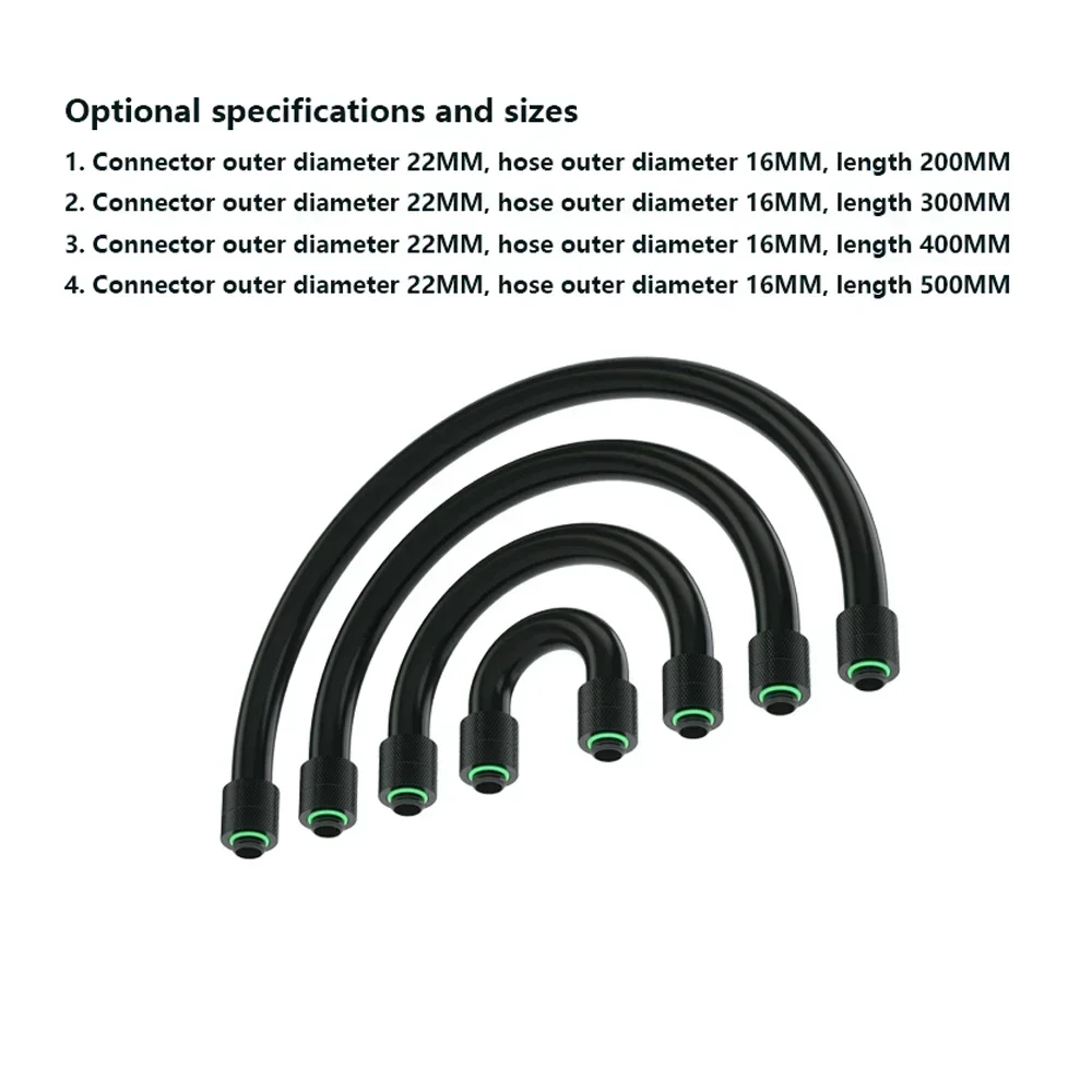 BARROW EPDM 10x16MM manguera AIO adaptador de tubo suave de refrigeración por agua giratorio de 360 grados G1/4 "para caja de PC construcción de enfriador de agua - imagen 4