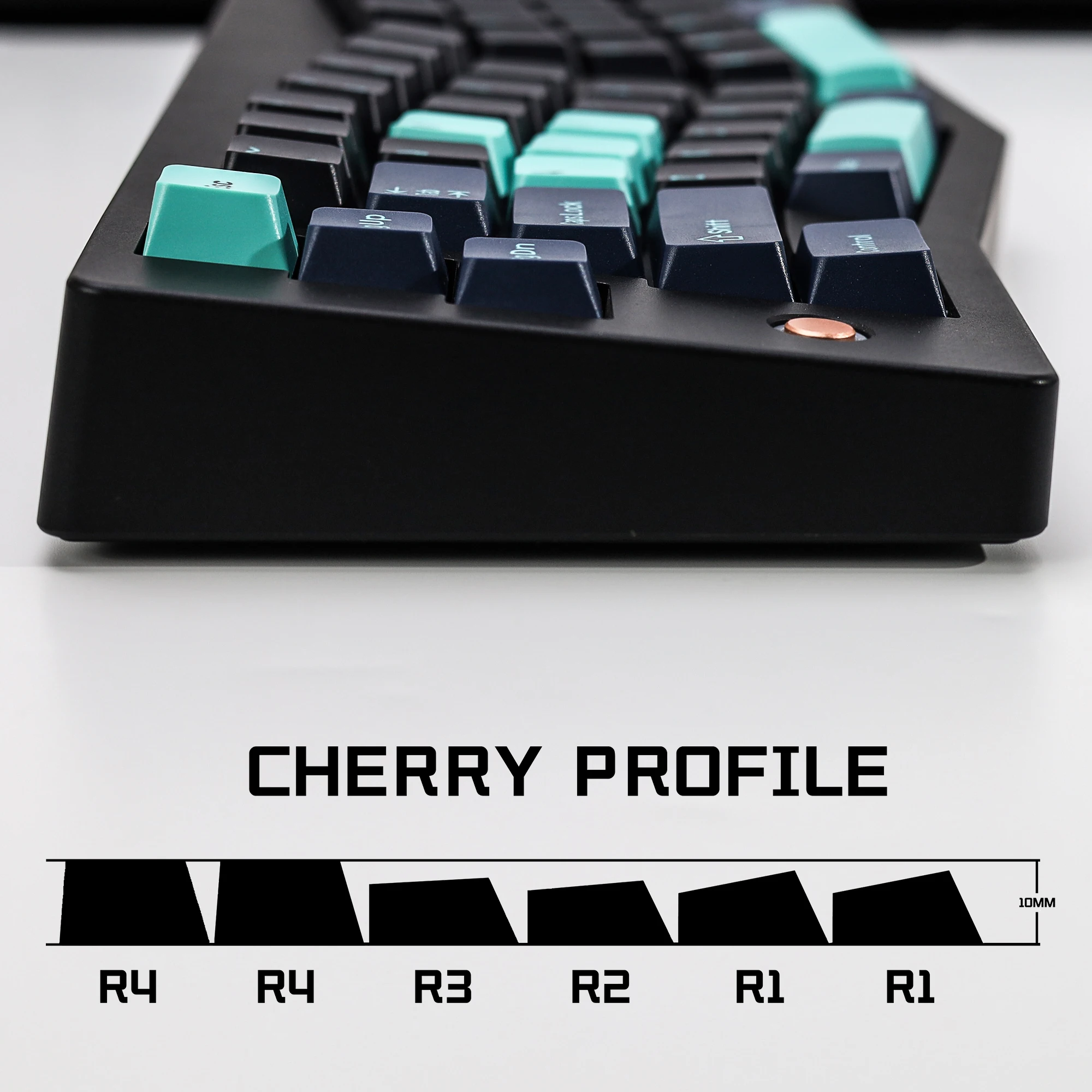 Teclas PBT de doble disparo GMK Hammerhead, teclas de teclado oscuras, teclas de perfil de cereza para interruptores MX, teclado mecánico para juegos 60 - imagen 2