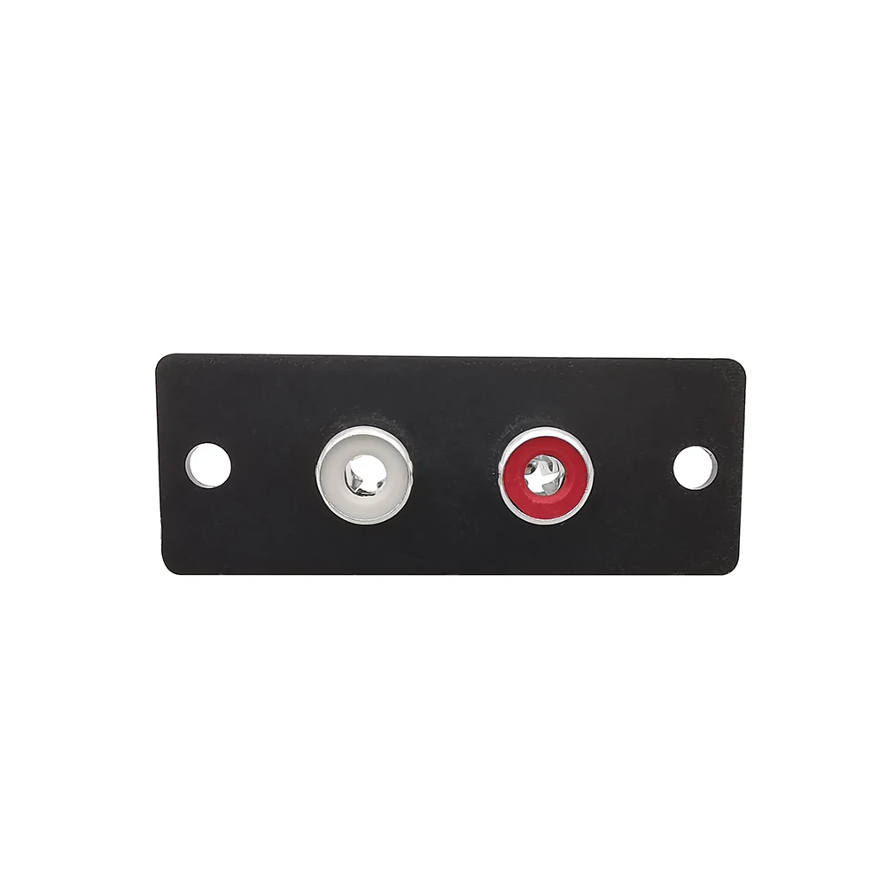 Conector hembra RCA de 2 vías, Terminal de placa de Panel de pared, entrada de chasis Phono, adaptador AV de Audio, 2/5 Uds. - imagen 4