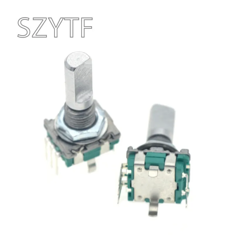 Codificador rotativo de 5 unids/lote, 20 posiciones, 360 grados, EC11 w, botón pulsador, mango de 5 pines, 15MM de largo - imagen 4