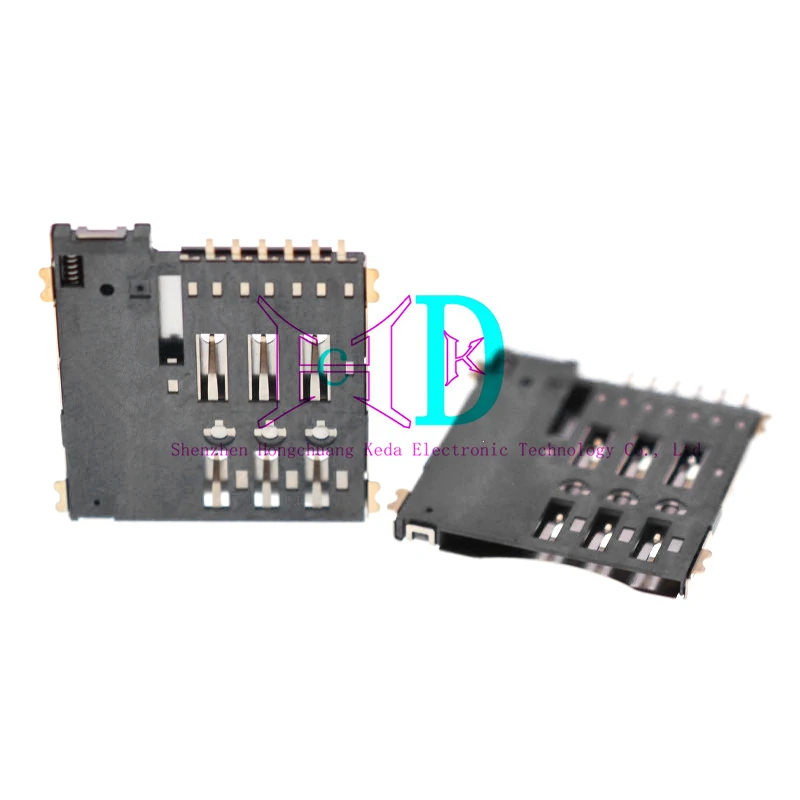 5 uds ranura para tarjeta SIM de autoempuje adaptador de soporte de tarjeta de memoria Micro SIM conectar uso para módulo GSM SIM800L SIM800C - imagen 4