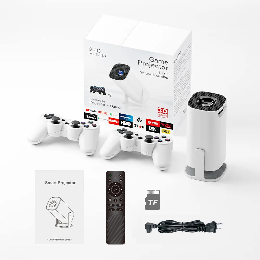 P30MAX Proyector Portátil Android 11 720p Inalámbrico Control Juegos - imagen 4