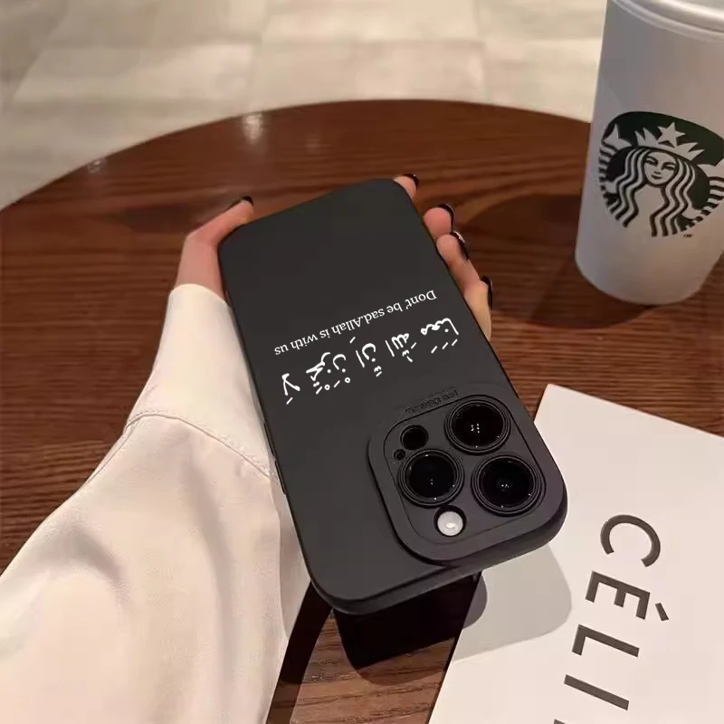 Funda de teléfono con gráficos de letras minimalistas con citas inspiradoras para iPhone 16 Pro Max 16E 15 14 13 12 11 XS X XR 7 8 Plus SE2 3 - imagen 3