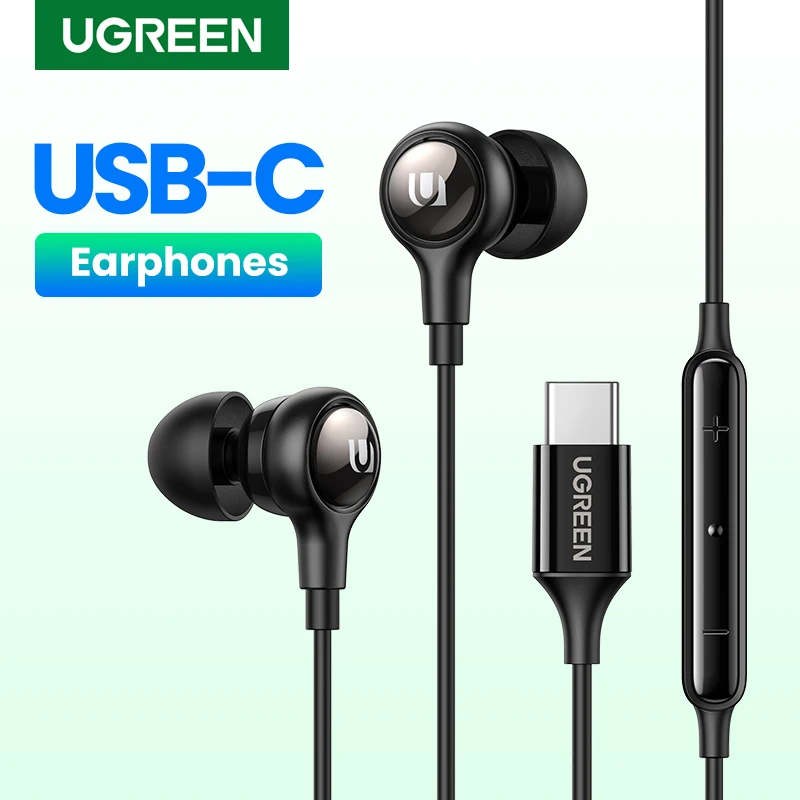 UGREEN-auriculares USB tipo C con cable, cascos con micrófono, estéreo HiFi, para iPad Pro, Samsung Galaxy S21, Google Pixel 5, 2021