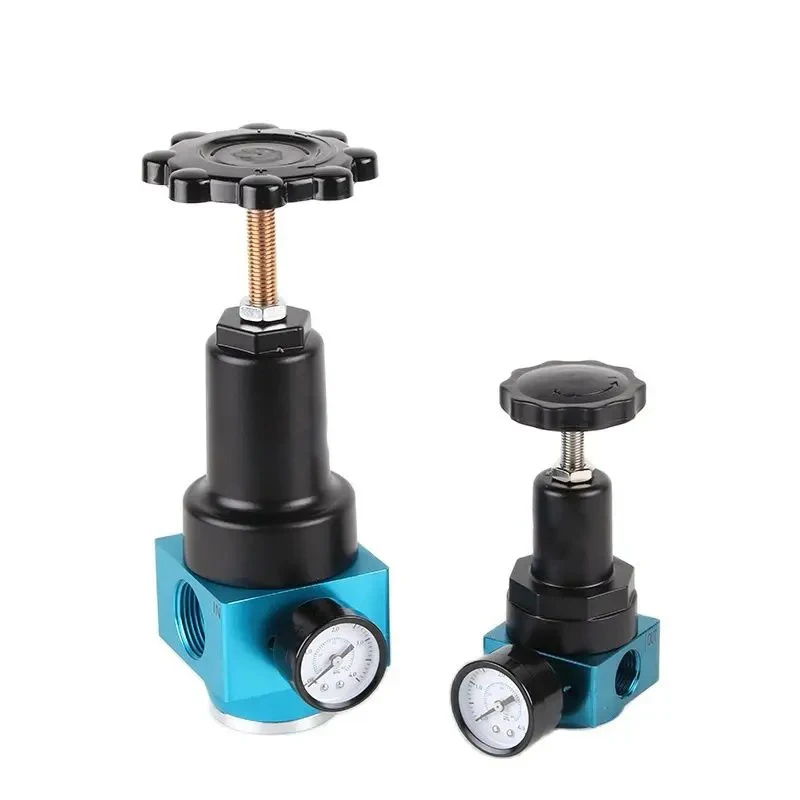 QTYH-8 neumático/10/15/25/50 válvula reguladora de alta presión 1/4 3/8 1/2 2 puerto de entrada BSP 0 ~ 40 Bar regulador de aire con manómetro
