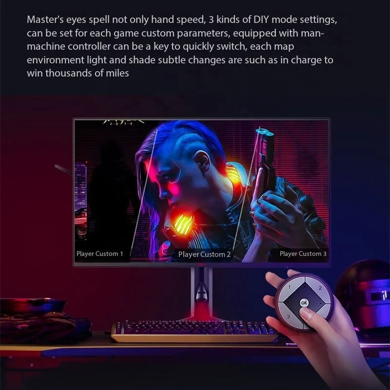 AOC AG274QZP Monitor de 27 pulgadas NanoIPS pantalla de visualización 240Hz alto cepillado HDR600 pantalla de deportes de elevación giratoria serie Aikong - imagen 3