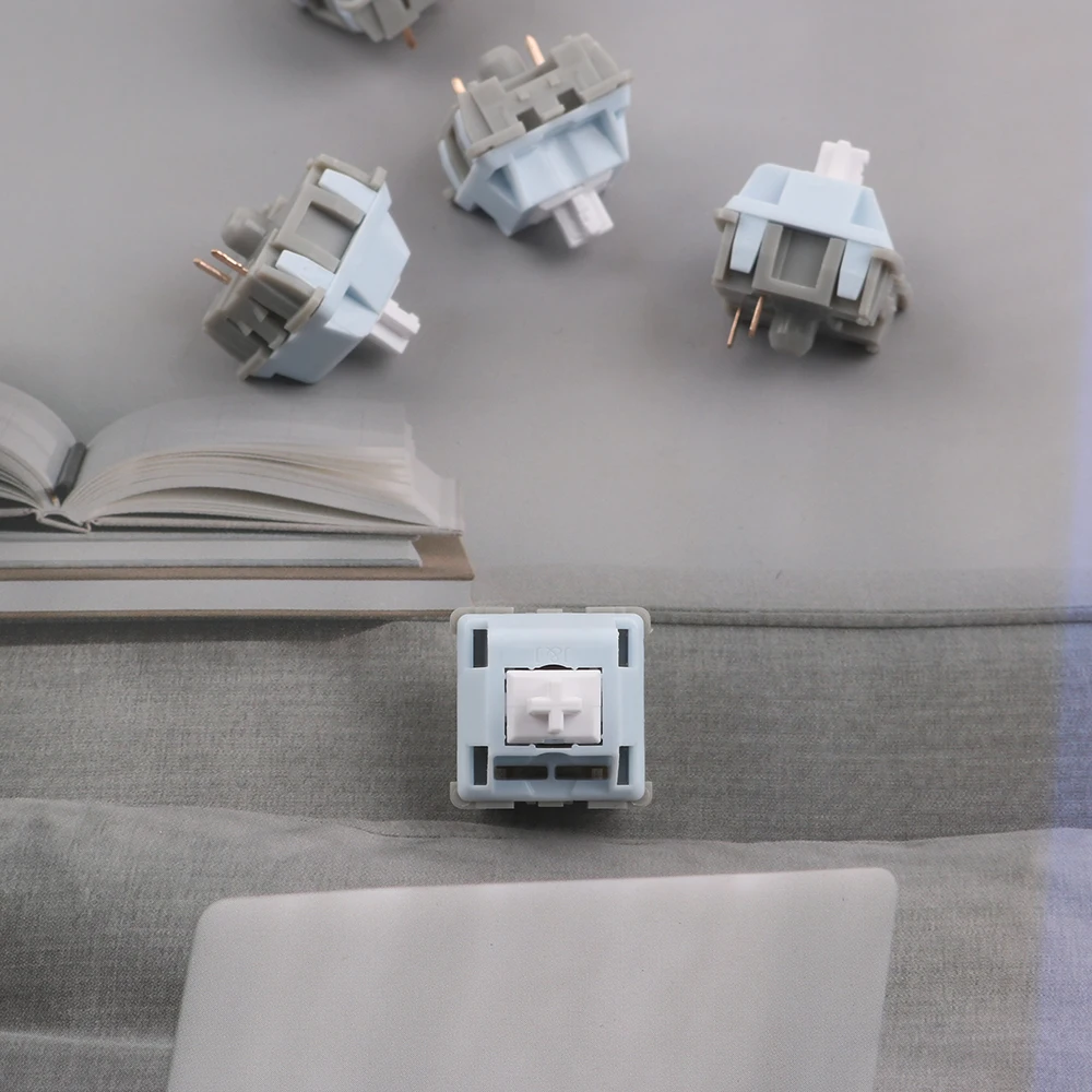 Jarvis James Donkey teclado mecánico interruptor lineal interruptor silencioso 35g Actuación fábrica lubricante Huano - imagen 4