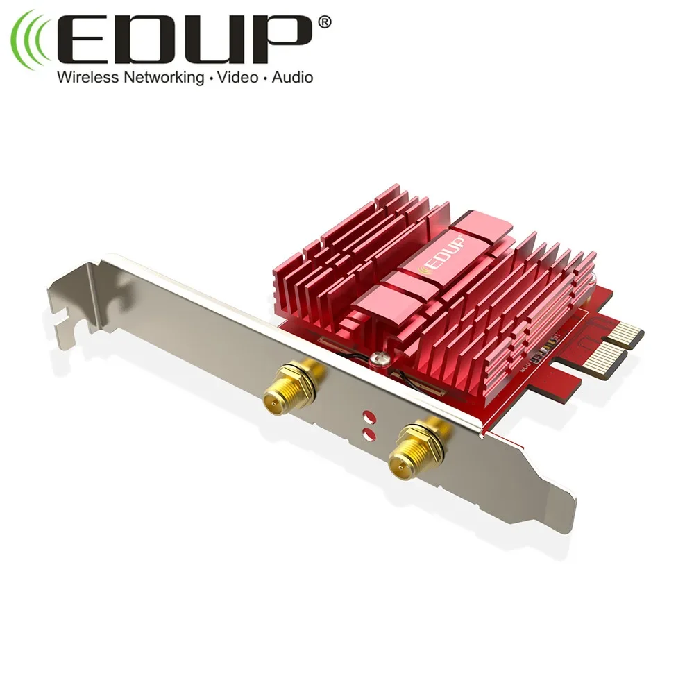 Tarjeta inalámbrica de escritorio WiFi6 In-tel AX200 BT 5,1 banda Dual 2974Mbps PCIe Wifi adaptador AX200NGW 802.11ax pcie lan wifi6 tarjeta 3000m - imagen 4