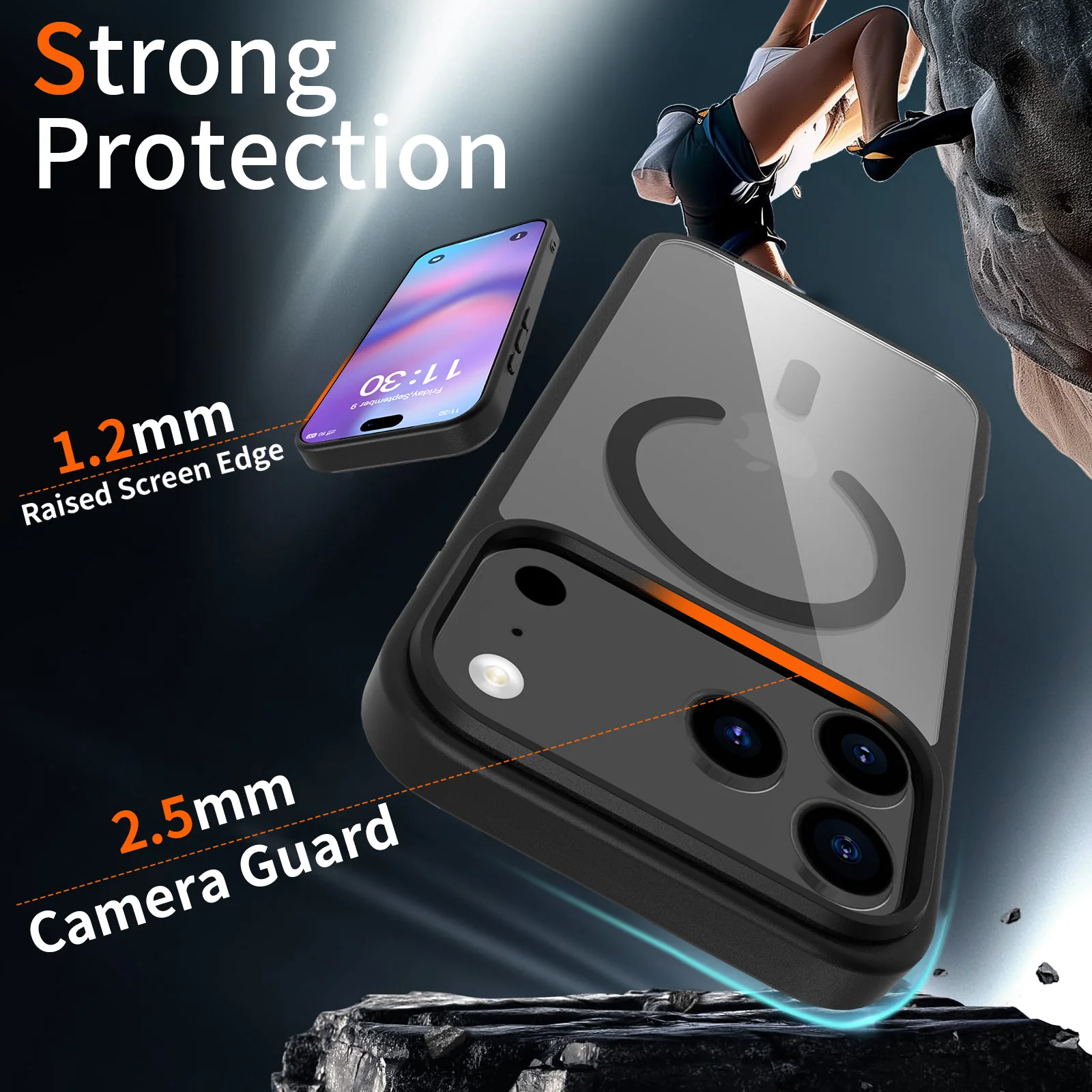 Funda transparente no amarillenta para iPhone 17 Air Pro Max Magsafe Mag Safe 17Pro iPhone17 iPhoneair accesorios de cubierta de teléfono a prueba de golpes - imagen 3