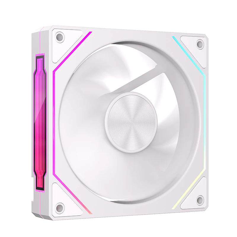 Teucer Infinite Mirror 5 Pro ventilador de refrigeración de caja de ordenador lente de doble cara 12CM ARGB sincronización de la placa base eje de patrón de CD - imagen 2