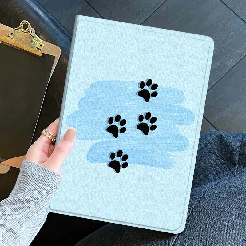 Arte huellas de animales para iPad Pro Mini 1 2 3 4 5 6 7 7ta generación 12,9 10,5 13 11 7,9 8,3 M4 pulgadas funda para tableta