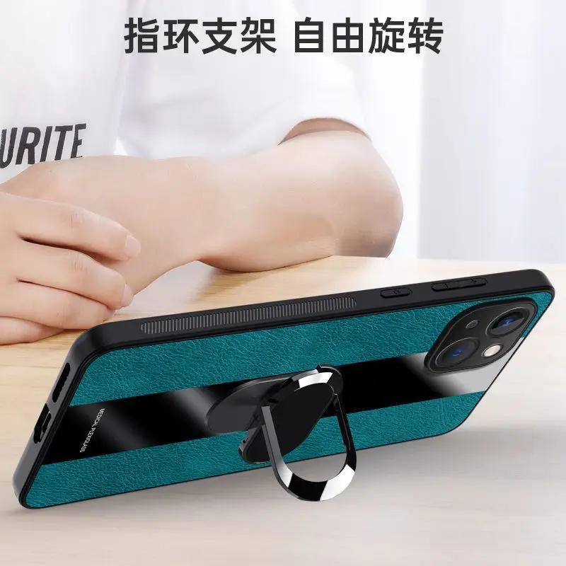 Funda con soporte magnético para POCO F7 X7 Pro F7, funda con soporte de anillo de cuero PU Ultra lujoso para POCO F7 Capa, parachoques a prueba de golpes - imagen 3