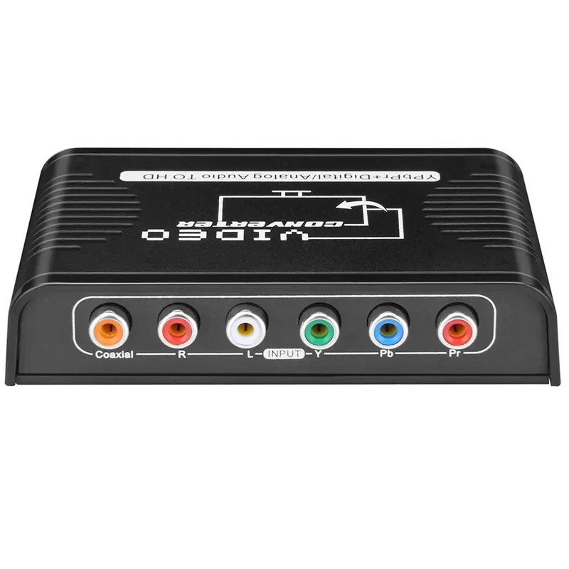 Ypbpr-componente de vídeo Digital/analógico, Adaptador de Audio Coaxial a HDMI, convertidor de vídeo para Wii PS2 PS3 DVD a Monitor de TV - imagen 2