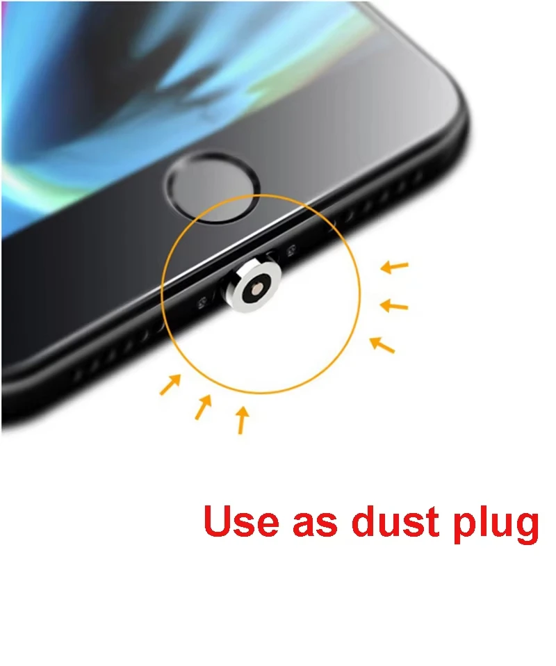 Adaptador de Cable de carga convertidor para teléfono móvil, puntas magnéticas de rotación de 360 grados, piezas de repuesto, fácil de operar, duradero, 9 Uds. - imagen 3