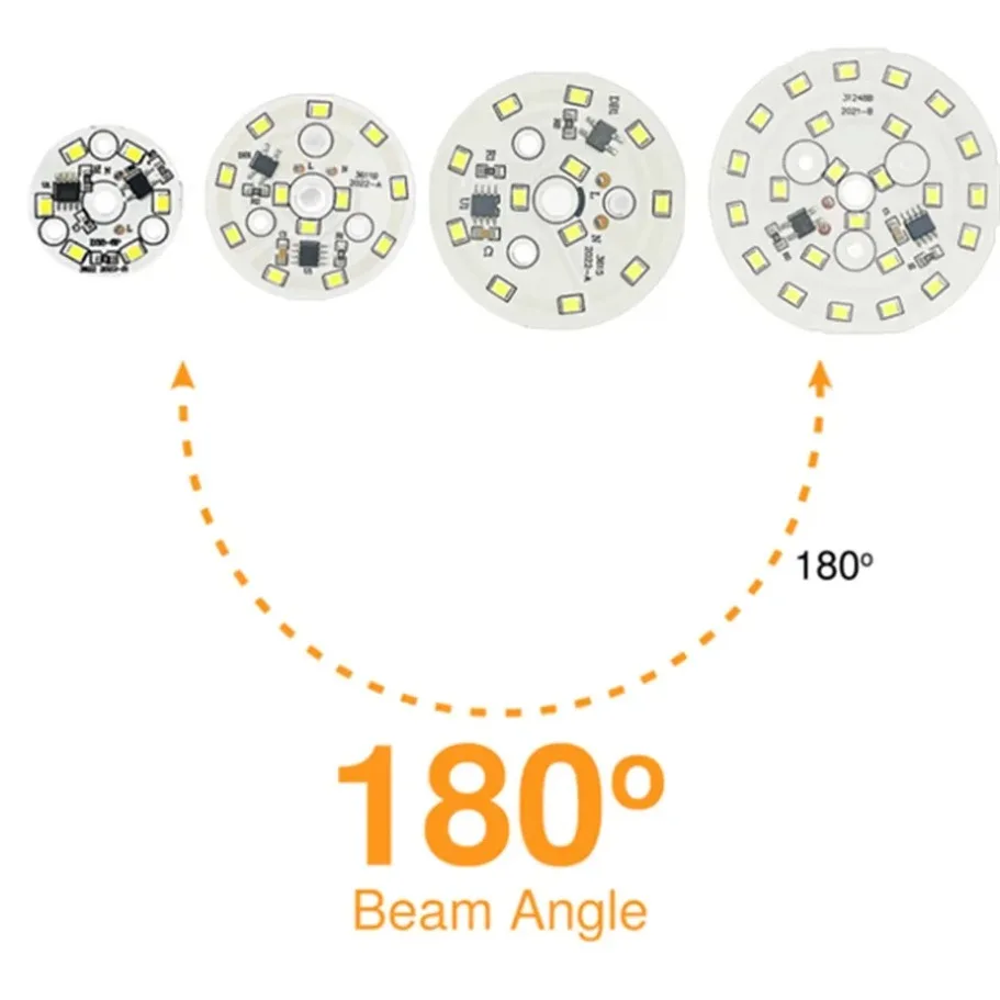 Chip LED frío/cálido, 5W, 7W, 9W, 12W, 15W, 18W, SMD 2835, cuentas de luz, CA 220V-240V, bricolaje para luz descendente, fuente de foco de iluminación blanca - imagen 2