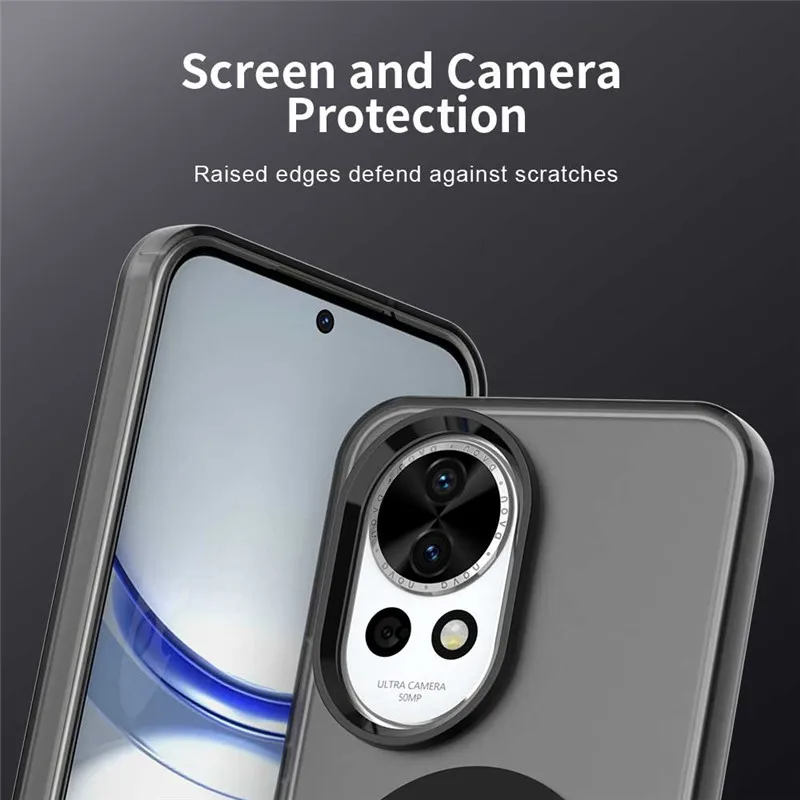 Para Huawei Nova 13 funda para Huawei Nova 13 12 funda Color caramelo translúcido mate magnético a prueba de golpes parachoques para Nova 13 Nova 12 - imagen 3