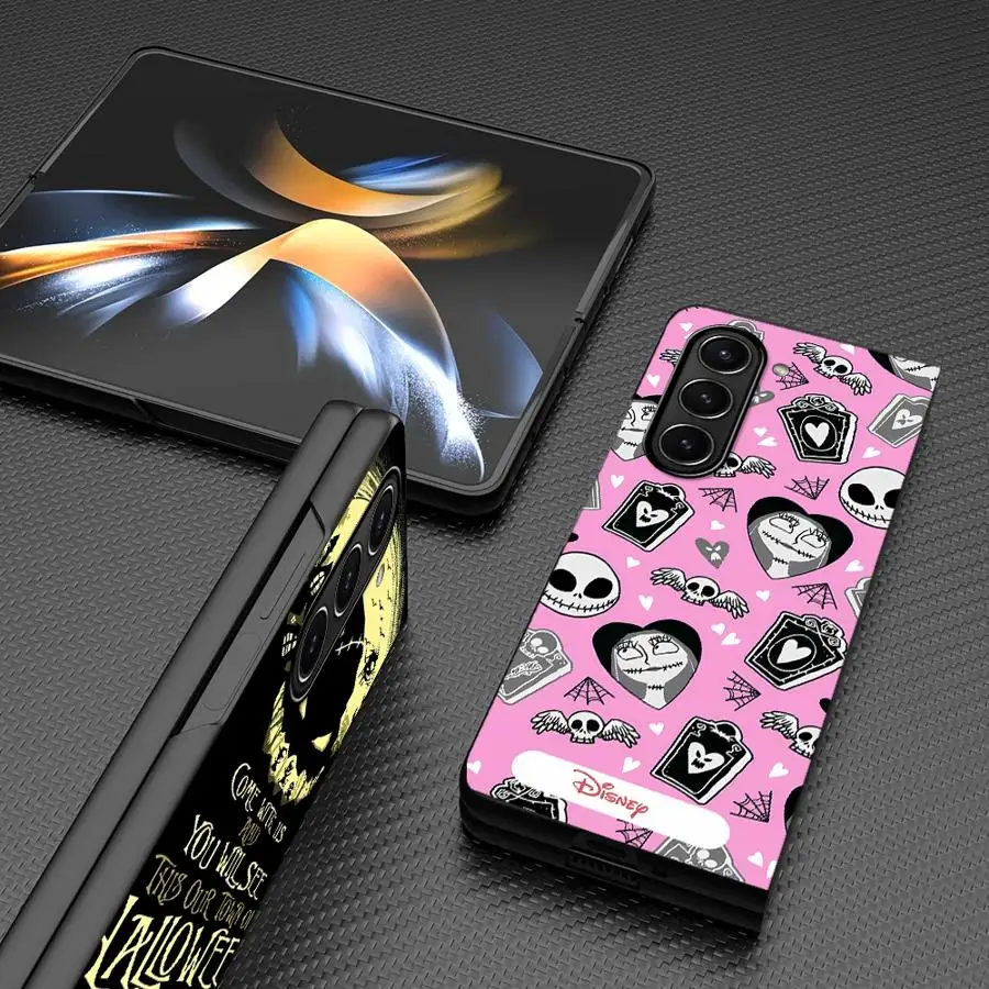 Funda trasera de teléfono para Samsung Galaxy Z Fold 7 6 5 4 3 ZFold7 ZFold4 ZFold5 ZFold3 ZFold6 Disneys Jack Skellington - imagen 2