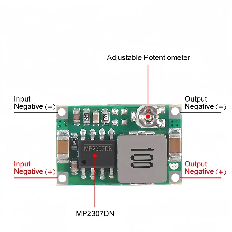 Mini360 RC Airplane Module Mini 360 DC Buck Converter Step Down Module 4,75 V-23V a 1V-17V LM2596 2A Step-Down Board - imagen 4