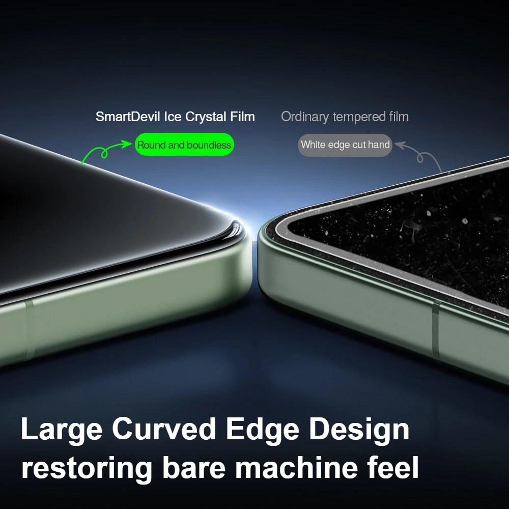 SmartDevil-Película de vidrio templado sin polvo para Poco F7 Ultra F7Pro F6Pro HD, Protector de pantalla para Redmi K80 Pro a prueba de polvo - imagen 2