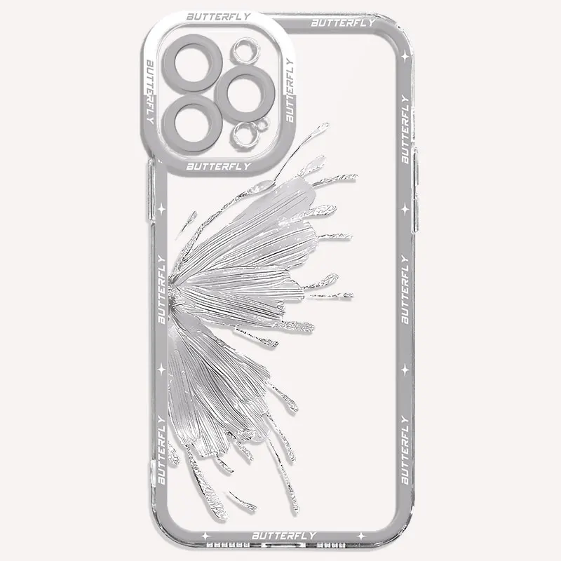 Funda para Xiaomi Redmi Note 12S 12 Pro Plus 5G 9S 10S 10 11S 9 11 Pro 10 hermosa mariposa arte trasero cubierta de silicona transparente - imagen 5